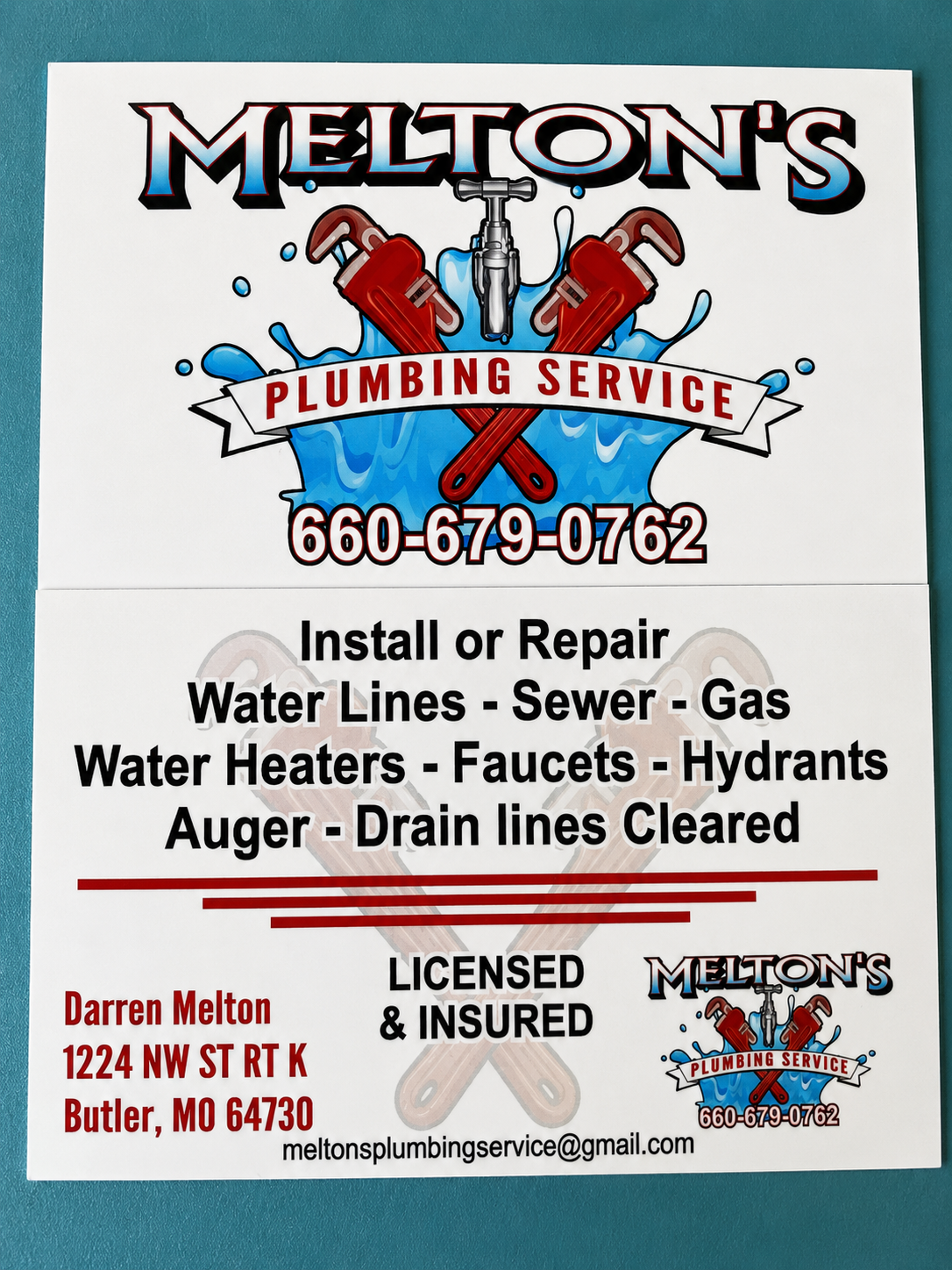 Melton's Plumbing Service